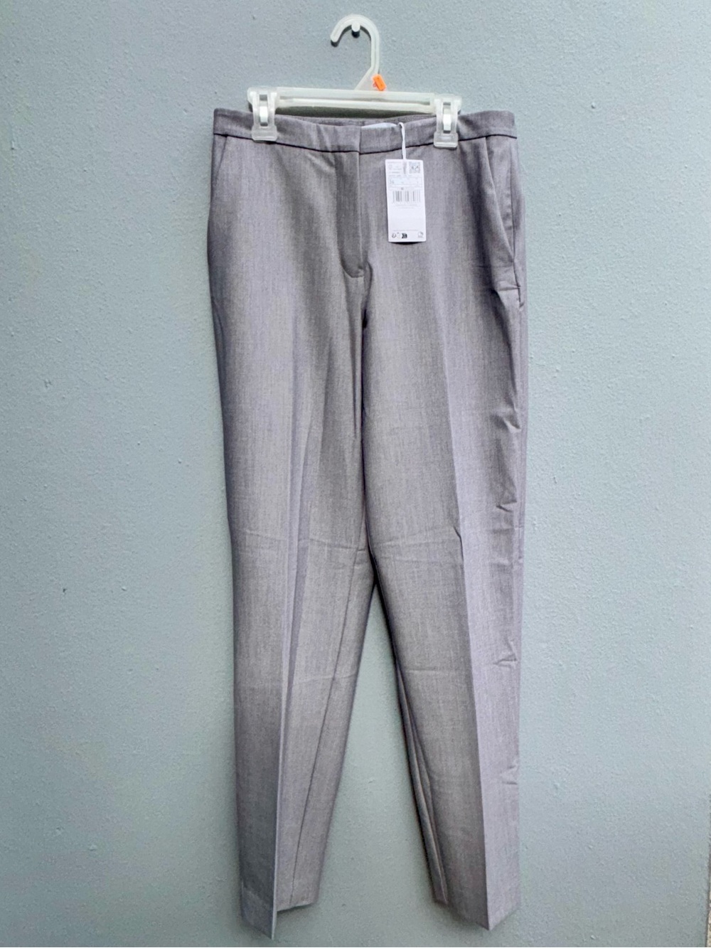 Mango Women's Light Gray Dress Pants